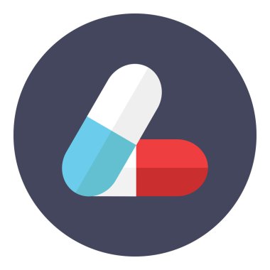 Capsules icon vector