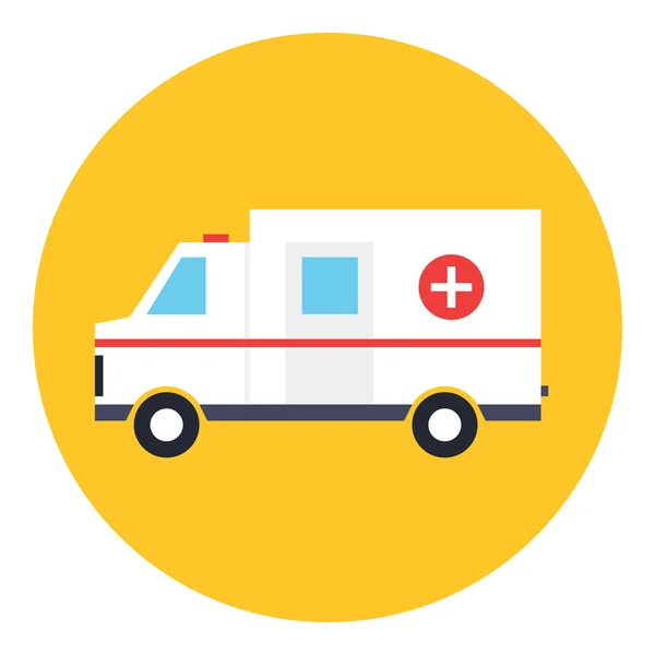 Icono de coche ambulancia — Vector de stock