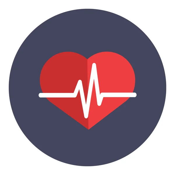 Vetor ícone batimento cardíaco — Vetor de Stock