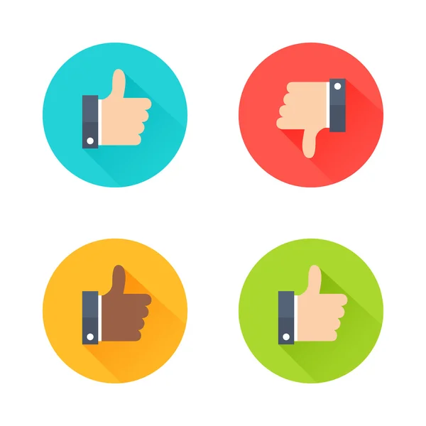 Thumbs up icons set — Stock Vector
