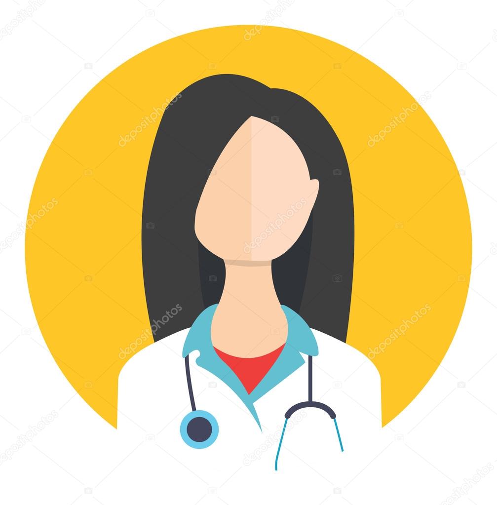 Female doctor avatar icon