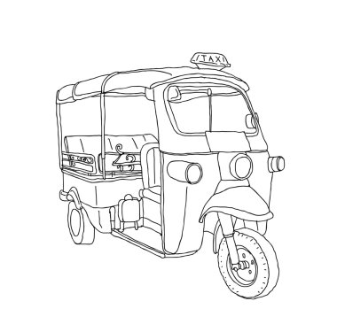 Tuk Tuk Bangkok Tayland
