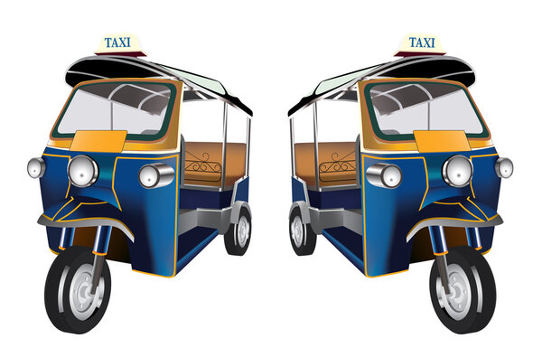 Tuk Tuk in Bangkok,Thailand