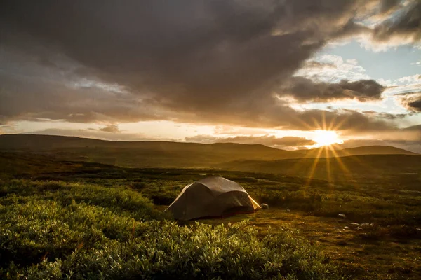 Perfect Camp Spot Norway — Stock Photo, Image