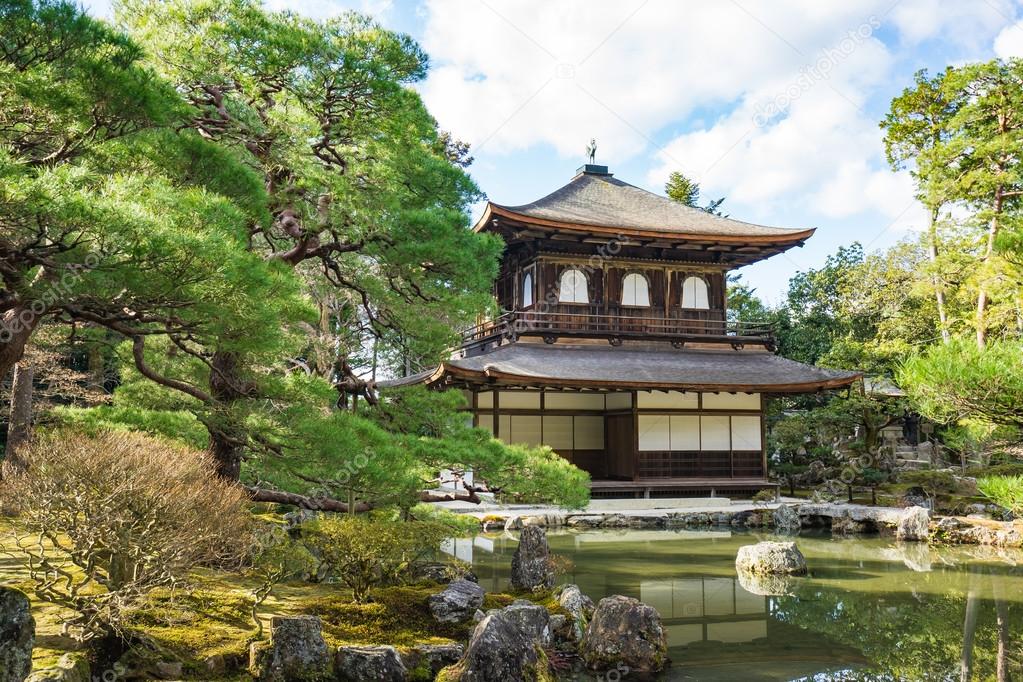 Ginkakuji temple in kyoto at Japan