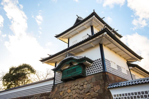 Slottet Kanazawa i kanazawa, japan. — Stockfoto