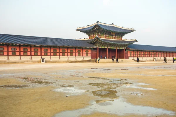 Παλάτι Gyeongbokgung στη Σεούλ της Νότιας Κορέας — Φωτογραφία Αρχείου