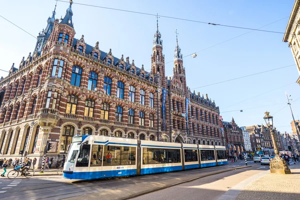 The Magna Plaza em Amsterdã, Países Baixos — Fotografia de Stock