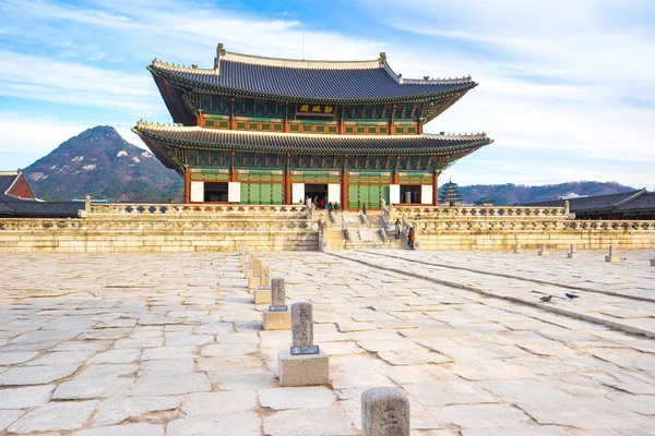 Palacio Gyeongbokgung en Seúl, Corea — Foto de Stock