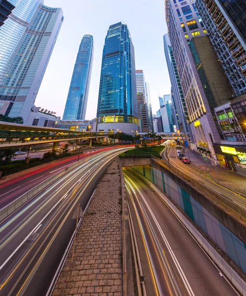 Street view of Hong Kong city in China — Stock Photo, Image