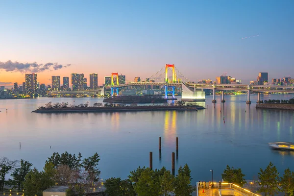 Райдужний Міст Видом Затоку Токіо Місто Місті Токіо Японія — стокове фото
