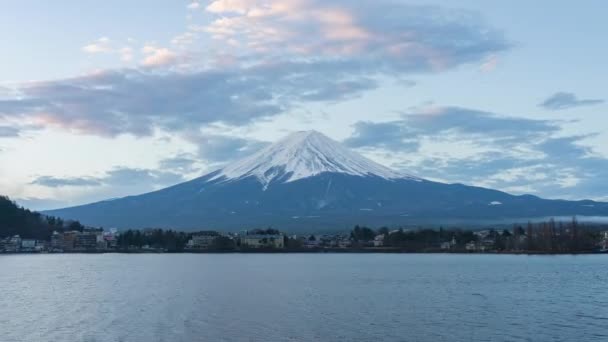 Time Lapse Fujisan Βουνό Διάσημο Μέρος Στην Ιαπωνία — Αρχείο Βίντεο