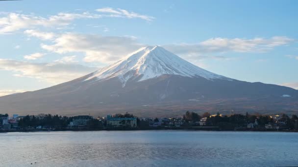 Λήξη Του Χρόνου Του Βουνού Fuji Γραφικούς Προορισμούς Στην Ιαπωνία — Αρχείο Βίντεο