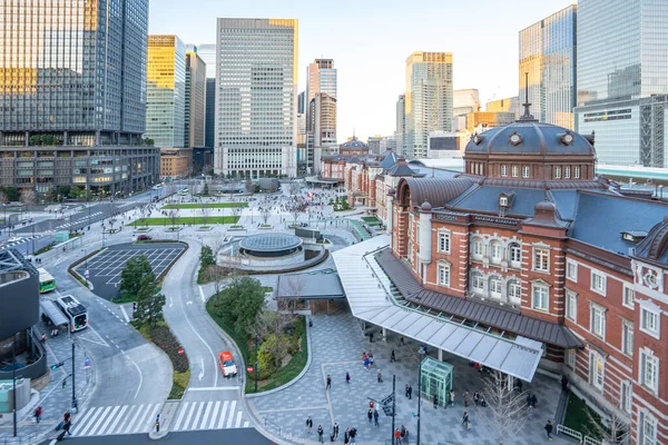 Horizonte Tóquio Com Edifício Referência Tóquio Japão — Fotografia de Stock