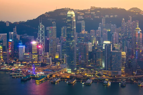Hong Kong、中国のスカイライン. — ストック写真