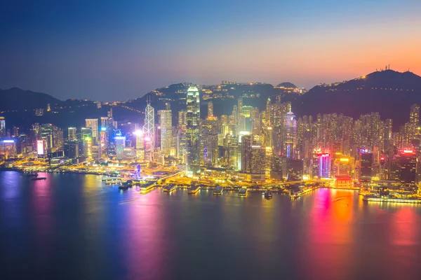 Skyline von Hongkong, China. — Stockfoto