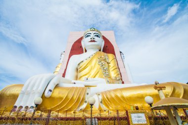 Büyük Buda resim Kyaik pun pagoda myanmar 4 yan otur 