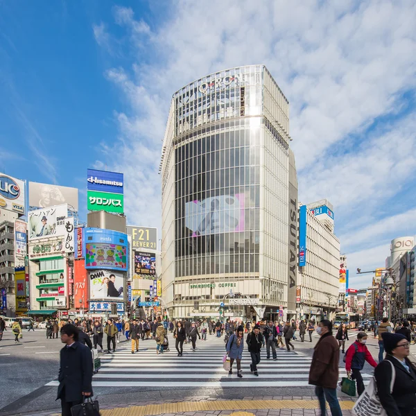 Cruce de Shibuya en Tokio — Foto de Stock