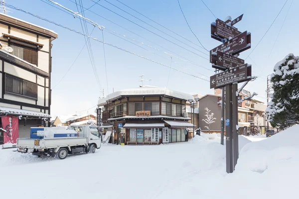 Invierno en Takayama, turismo Japón — Foto de Stock