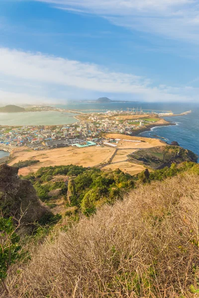 Songsan Ilchulbong bakış Jeju Adası, Güney Kore. — Stok fotoğraf