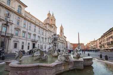 Roma, İtalya 'daki Piazza Navona.