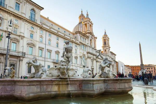 Piazza Navona in Rome, Italy. — Stock Photo, Image