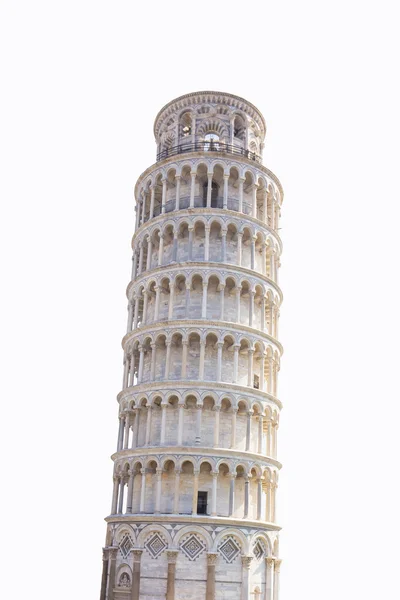 Isolated of The leaning tower in Pisa, Italy — Stock Photo, Image