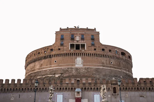 The isolated of Castel Sant Angelo the landmark of Rome, Italy