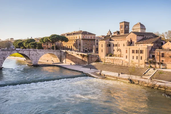 Rome Cityscape with the Tiber River — Stock Photo, Image