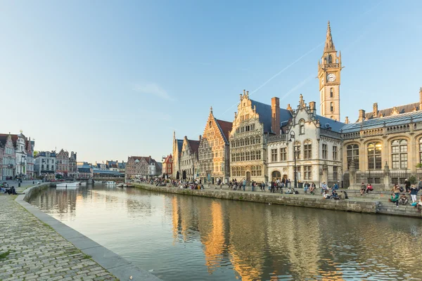 Gent de middeleeuwse stad in België — Stockfoto