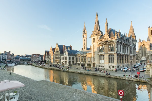 Gand la città medievale in Belgio — Foto Stock