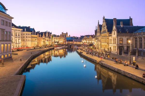 Gand la città medievale in Belgio — Foto Stock