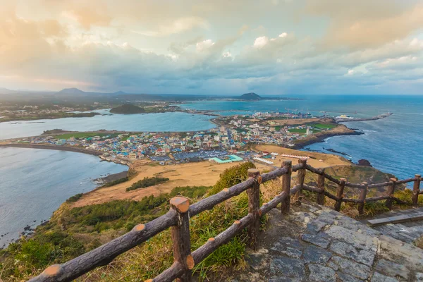 Beáta Ilchulbong Jeju-sziget, Dél-Korea. — Stock Fotó