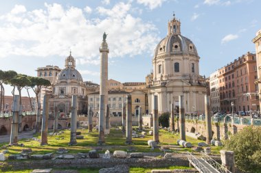 Trajan Forumu (Foro Di Borghese'nin) Roma, İtalya