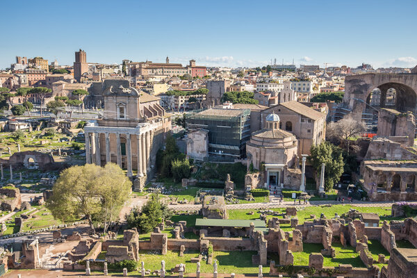 The Roman Forum in Rome, Italy