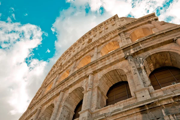 The Colosseum with vintage filtered in Rome, Italy — стокове фото