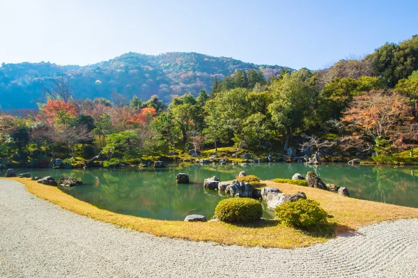 สวน Tenryu-ji ในเกียวโต ประเทศญี่ปุ่น — ภาพถ่ายสต็อก