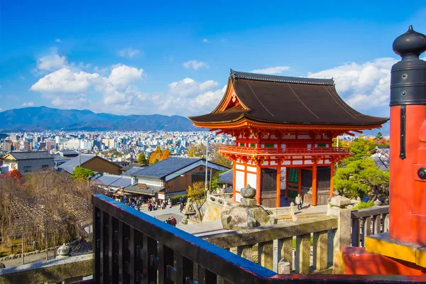 Kioto gród widok od świątyni kiyomizu-dera w Japonii — Zdjęcie stockowe