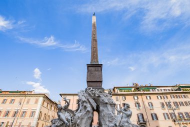 Piazza Navona landmark of Rome, Italy clipart