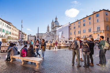 Piazza navona Simgesel Yapı Roma, İtalya