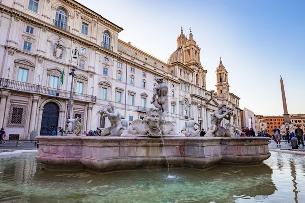 Piazza Navona landmark of Rome, Italy — Stock Photo, Image