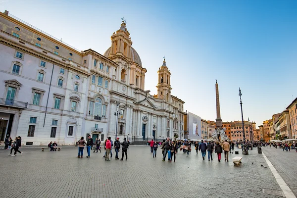 Piazza navona zabytkiem w Rzym, Włochy — Zdjęcie stockowe