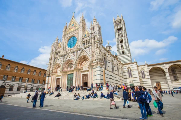 Duomo Siena v Toskánsku, Itálie — Stock fotografie