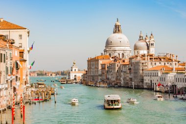 Venedik, İtalya grand canal tekne