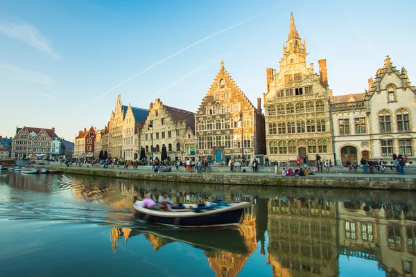 Ghent a cidade medieval na Bélgica — Fotografia de Stock