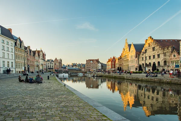 Ghent die mittelalterliche Stadt in Belgien — Stockfoto