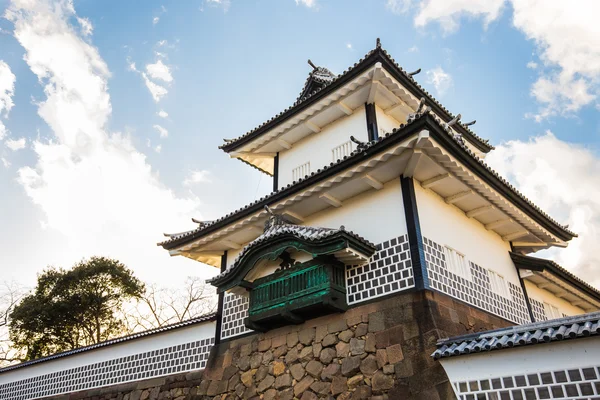 Slottet Kanazawa i kanazawa, japan. — Stockfoto