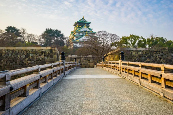 Castelo de Osaka marco de Osaka no Japão — Fotografia de Stock