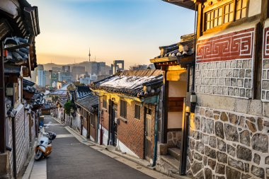 Güney Kore, Seul 'deki Bukchon Hanok Köyü