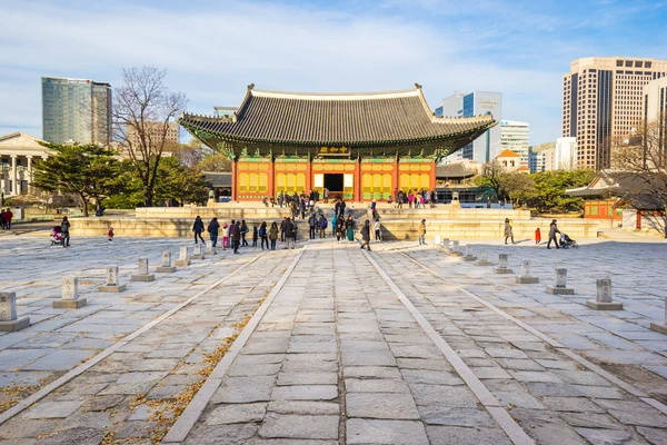 Deoksugung palác v Soulu, Jižní Korea — Stock fotografie